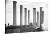 Smoke Stacks of Edison Power Plant-null-Stretched Canvas