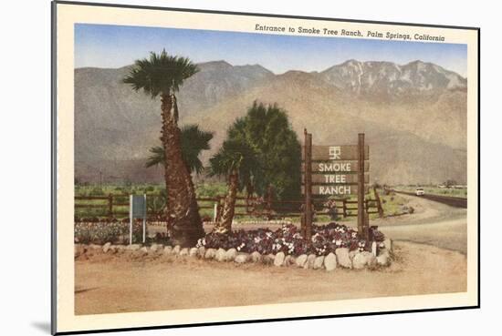 Smoke Tree Ranch, Palm Springs, California-null-Mounted Art Print