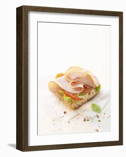 Smoked Chicken Breast on Baguette-Marc O^ Finley-Framed Photographic Print