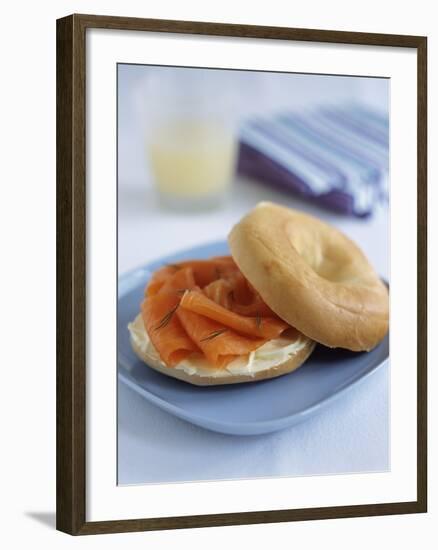 Smoked Salmon Bagel-Veronique Leplat-Framed Photographic Print