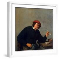 Smoker, C1655-Adriaen Jansz van Ostade-Framed Giclee Print