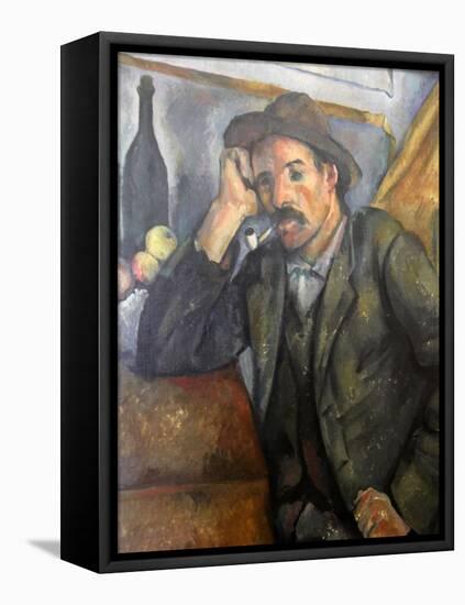 Smoker, C1890-C1892-Paul Cézanne-Framed Stretched Canvas