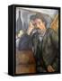 Smoker, C1890-C1892-Paul Cézanne-Framed Stretched Canvas