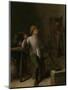 Smoker-Adriaen Brouwer-Mounted Art Print