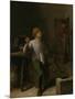 Smoker-Adriaen Brouwer-Mounted Art Print