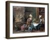 Smokers and Drinkers-David Teniers the Younger-Framed Giclee Print