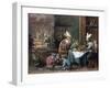 Smokers and Drinkers-David Teniers the Younger-Framed Giclee Print