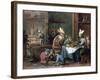 Smokers and Drinkers-David Teniers the Younger-Framed Giclee Print