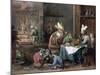 Smokers and Drinkers-David Teniers the Younger-Mounted Giclee Print