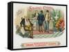 Smokers Corner Brand Cigar Box Label-Lantern Press-Framed Stretched Canvas