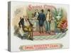 Smokers Corner Brand Cigar Box Label-Lantern Press-Stretched Canvas