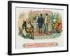 Smokers Corner Brand Cigar Box Label-Lantern Press-Framed Art Print