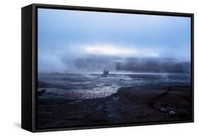 Smokes from the Geyser El Tatio, Atacama Desert, Chile and Bolivia-Françoise Gaujour-Framed Stretched Canvas