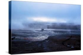 Smokes from the Geyser El Tatio, Atacama Desert, Chile and Bolivia-Françoise Gaujour-Stretched Canvas