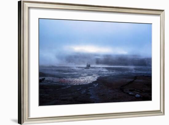 Smokes from the Geyser El Tatio, Atacama Desert, Chile and Bolivia-Françoise Gaujour-Framed Photographic Print