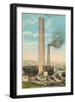 Smokestacks, Anaconda, Montana-null-Framed Art Print