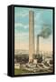 Smokestacks, Anaconda, Montana-null-Framed Stretched Canvas