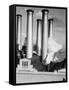 Smokestacks of Edison Power Company-Philip Gendreau-Framed Stretched Canvas