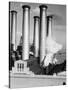 Smokestacks of Edison Power Company-Philip Gendreau-Stretched Canvas