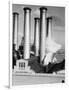 Smokestacks of Edison Power Company-Philip Gendreau-Framed Photographic Print