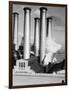 Smokestacks of Edison Power Company-Philip Gendreau-Framed Photographic Print