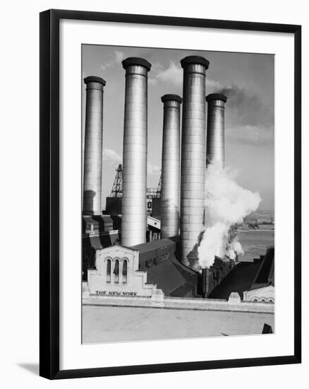 Smokestacks of Edison Power Company-Philip Gendreau-Framed Photographic Print
