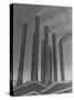 Smokestacks of the Ford Factory, Detroit, Michigan-Emil Otto Hoppé-Stretched Canvas