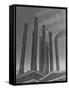 Smokestacks of the Ford Factory, Detroit, Michigan-Emil Otto Hoppé-Framed Stretched Canvas