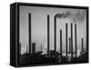 Smokestacks of Us Steel Plant-Margaret Bourke-White-Framed Stretched Canvas