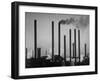 Smokestacks of Us Steel Plant-Margaret Bourke-White-Framed Photographic Print