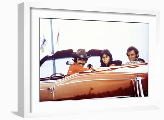 Smokey and the Bandit, Burt Reynolds, Sally Field, Jerry Reed, 1977-null-Framed Photo