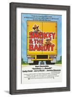 Smokey and the Bandit, Burt Reynolds (top), Jackie Gleason, 1977-null-Framed Art Print