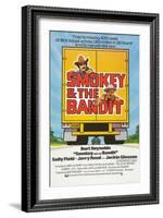 Smokey and the Bandit, Burt Reynolds (top), Jackie Gleason, 1977-null-Framed Art Print