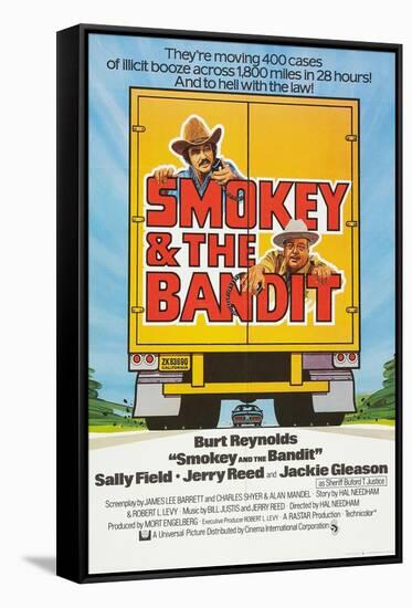 Smokey and the Bandit, Burt Reynolds (top), Jackie Gleason, 1977-null-Framed Stretched Canvas