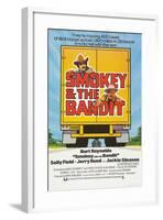 Smokey and the Bandit, Burt Reynolds (top), Jackie Gleason, 1977-null-Framed Art Print