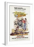 Smokey and the Bandit, from Left: Jackie Gleason, Burt Reynolds, Sally Field, 1977-null-Framed Art Print