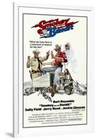 Smokey and the Bandit, from Left: Jackie Gleason, Burt Reynolds, Sally Field, 1977-null-Framed Art Print