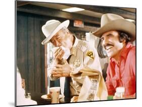 Smokey And The Bandit, Jackie Gleason, Burt Reynolds, 1977-null-Mounted Photo
