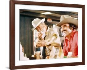 Smokey And The Bandit, Jackie Gleason, Burt Reynolds, 1977-null-Framed Photo