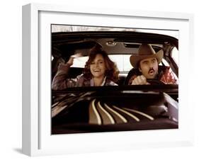 Smokey And The Bandit, Sally Field, Burt Reynolds, 1977-null-Framed Photo