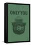 Smokey Bear - Only You - Duotone - Lantern Press Artwork-Lantern Press-Framed Stretched Canvas