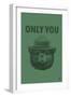 Smokey Bear - Only You - Duotone - Lantern Press Artwork-Lantern Press-Framed Art Print