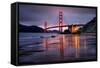 Smokey Golden Gate from Marshall Beach, Morning Light, San Francisco-Vincent James-Framed Stretched Canvas