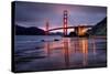Smokey Golden Gate from Marshall Beach, Morning Light, San Francisco-Vincent James-Stretched Canvas
