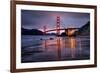 Smokey Golden Gate from Marshall Beach, Morning Light, San Francisco-Vincent James-Framed Photographic Print