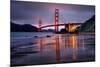 Smokey Golden Gate from Marshall Beach, Morning Light, San Francisco-Vincent James-Mounted Photographic Print