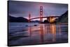 Smokey Golden Gate from Marshall Beach, Morning Light, San Francisco-Vincent James-Stretched Canvas