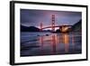 Smokey Golden Gate from Marshall Beach, Morning Light, San Francisco-Vincent James-Framed Photographic Print