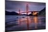 Smokey Golden Gate from Marshall Beach, Morning Light, San Francisco-Vincent James-Mounted Photographic Print