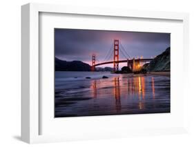 Smokey Golden Gate from Marshall Beach, Morning Light, San Francisco-Vincent James-Framed Photographic Print